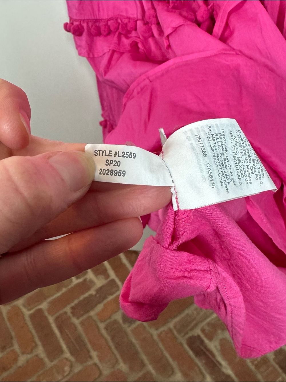 J. Crew Flamingo Pink Pom Pom Cotton Voile Midi Dress Size 12 vacation resort - Picture 4 of 9